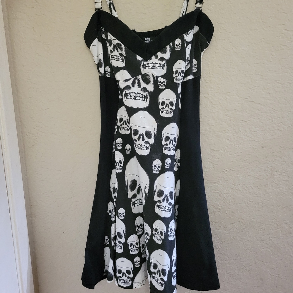 Tripp nyc royal bones skull dress